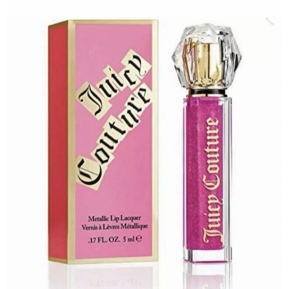 Juicy Couture Metallic Lip Lacquer 0.17 fl oz / 5 ml 01 Femme Metale Magenta NEW